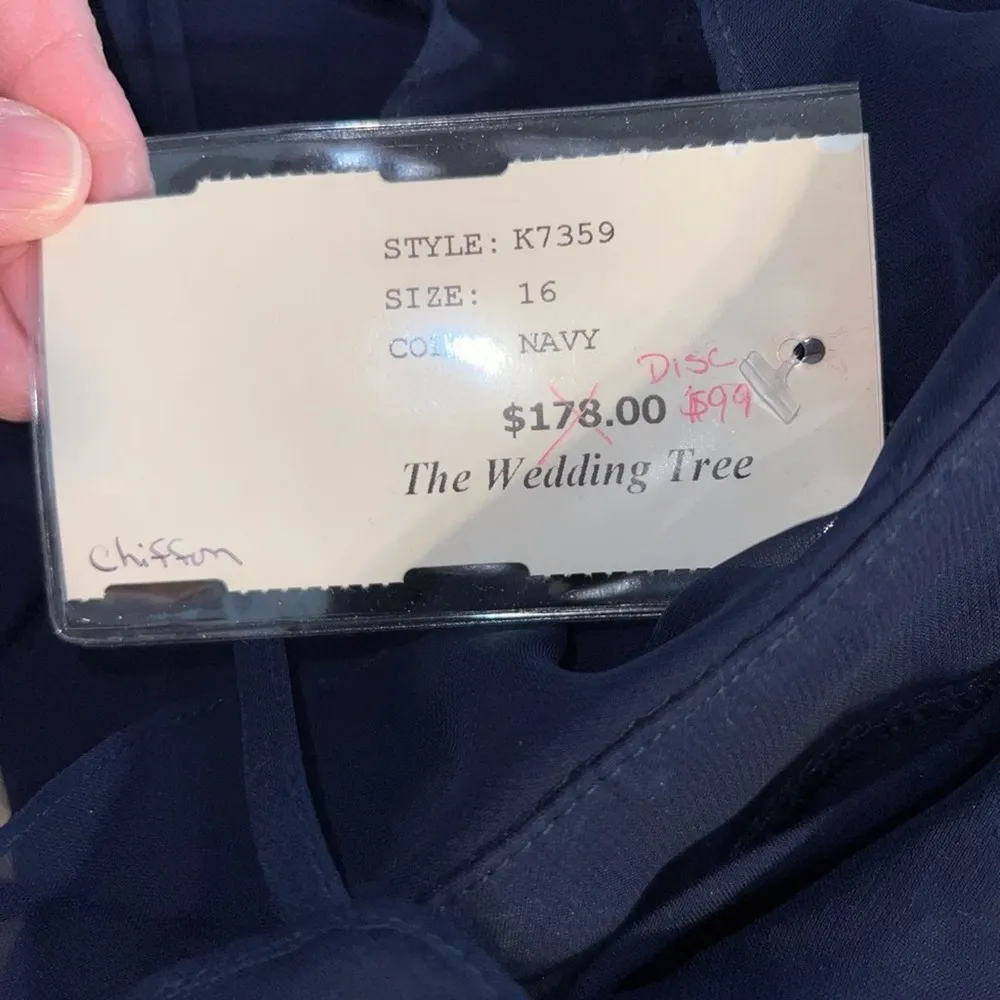 Beautiful New Eden Bridals Chiffon Bridesmaid/Mother of the Bride Gown! Size 16 - Image 6