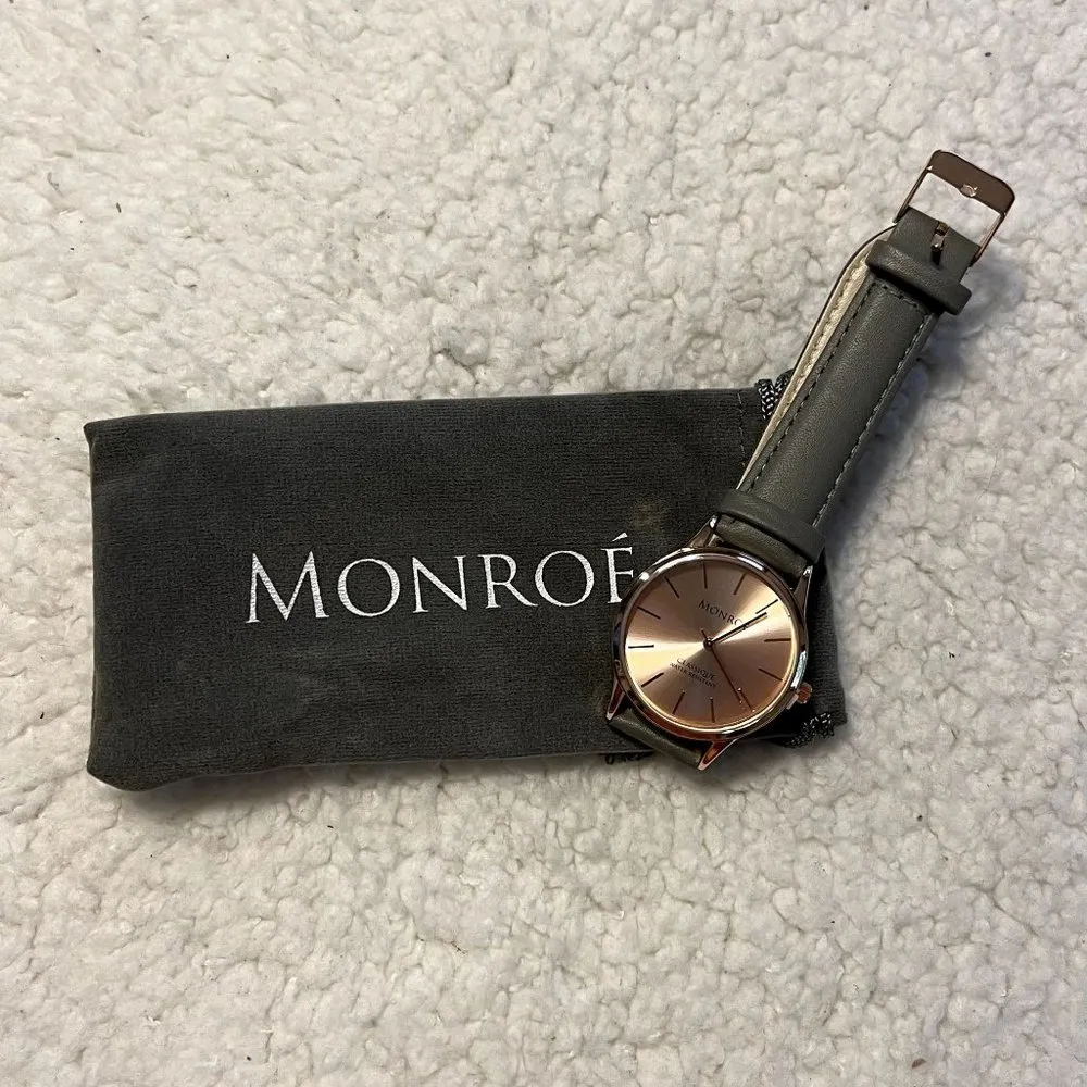 NWT Monroe Classique Rose Gold Watch with Dust Bag - Image 17