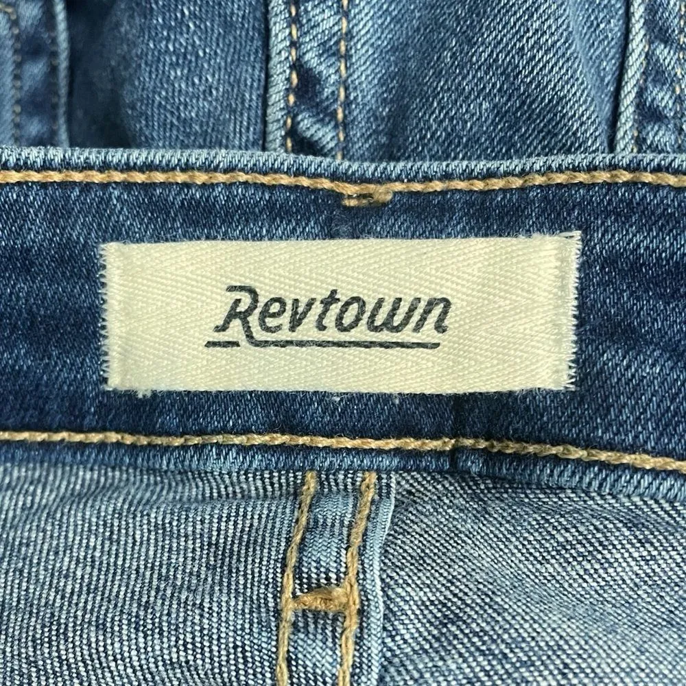 Revtown Decade Denim Size 29 | 8 Mid Rise Skinny Ankle Jeans Medium Indigo Wash Blue - Image 9