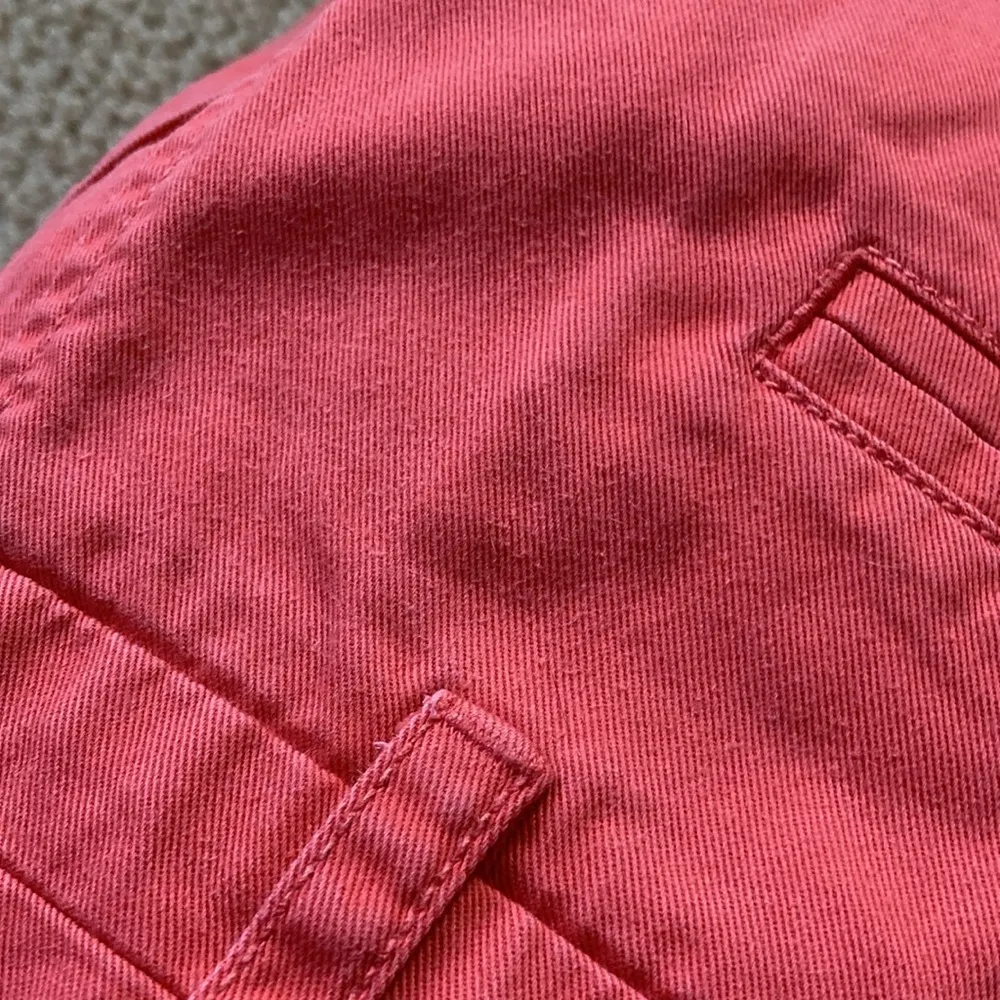 J. Crew Chino Shorts Size 2 Thick Fabric Salmon Orange VEUC Casual Preppy - Image 9