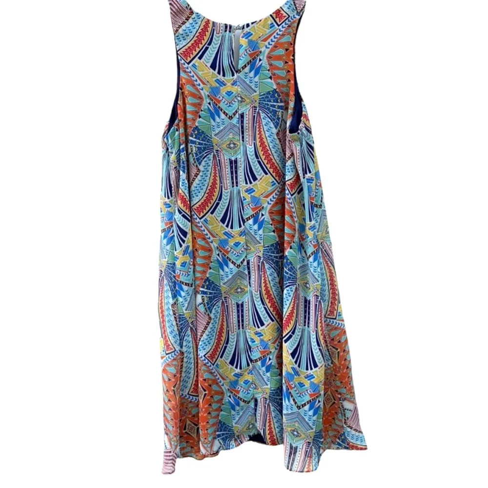Madison Leigh Womens size 6 sleeveless embellished colorful sleeveless dress - Image 2