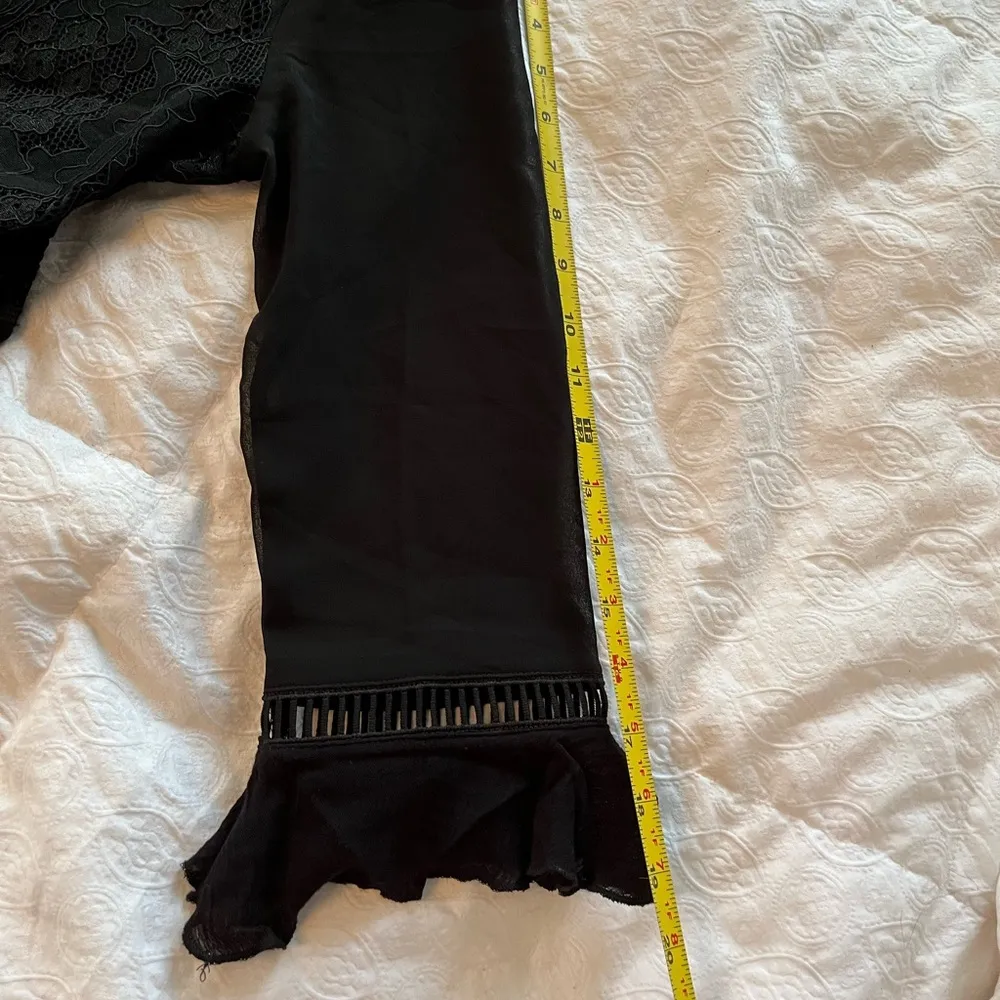 size small black wide sleeve dress - Image 9