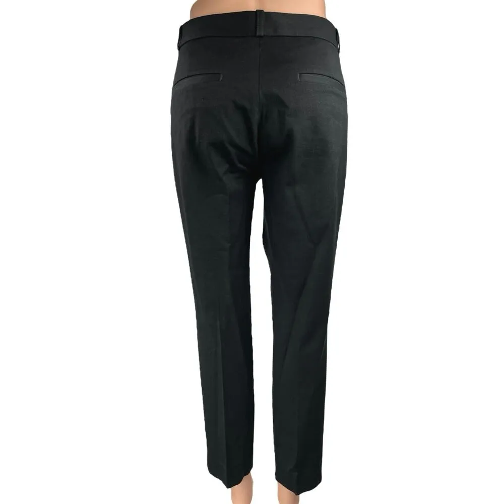 Banana Republic Sloan Curvy Fit Black Straight Leg High Waist Trousers Pants 10 - Image 3