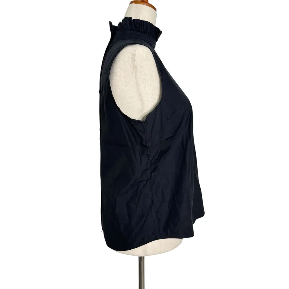 Frame Black Cotton Sleeveless Top - Image 4