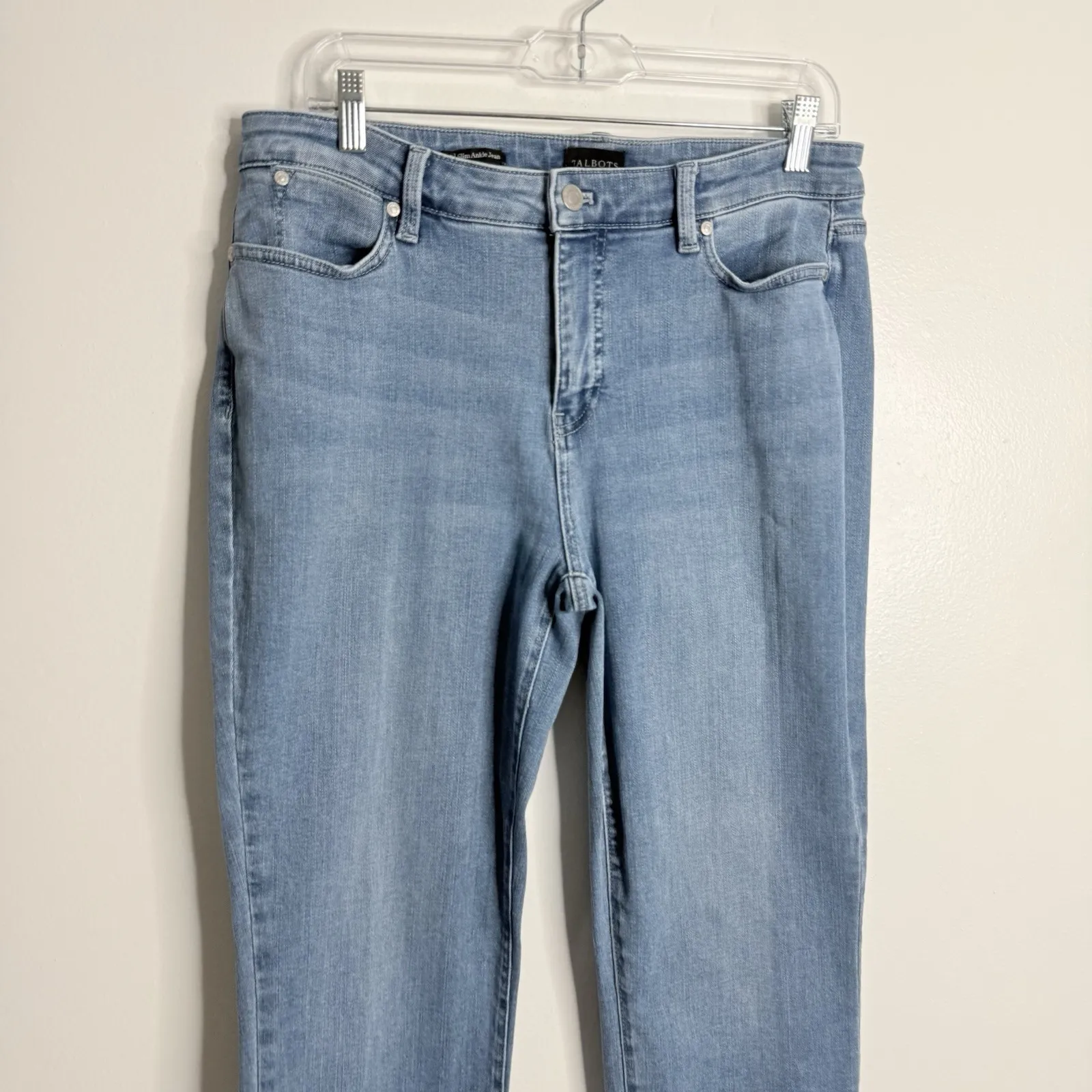 Talbots Slim Ankle Jean In Monterey Wash‎ Size 10 - Image 6