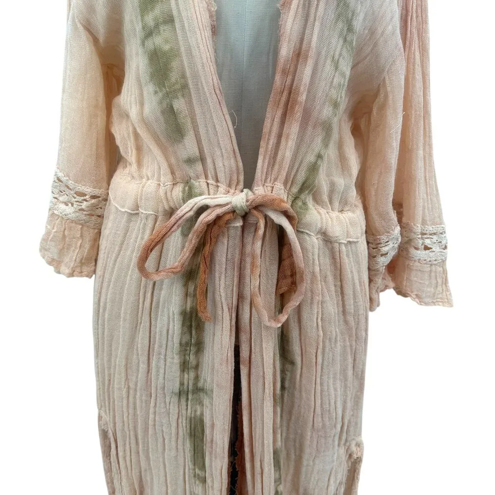 Jen's Pirate Booty Scarlet‎ Kimono Desert Sun Astral Tie Dye Size Medium / Large - Image 5