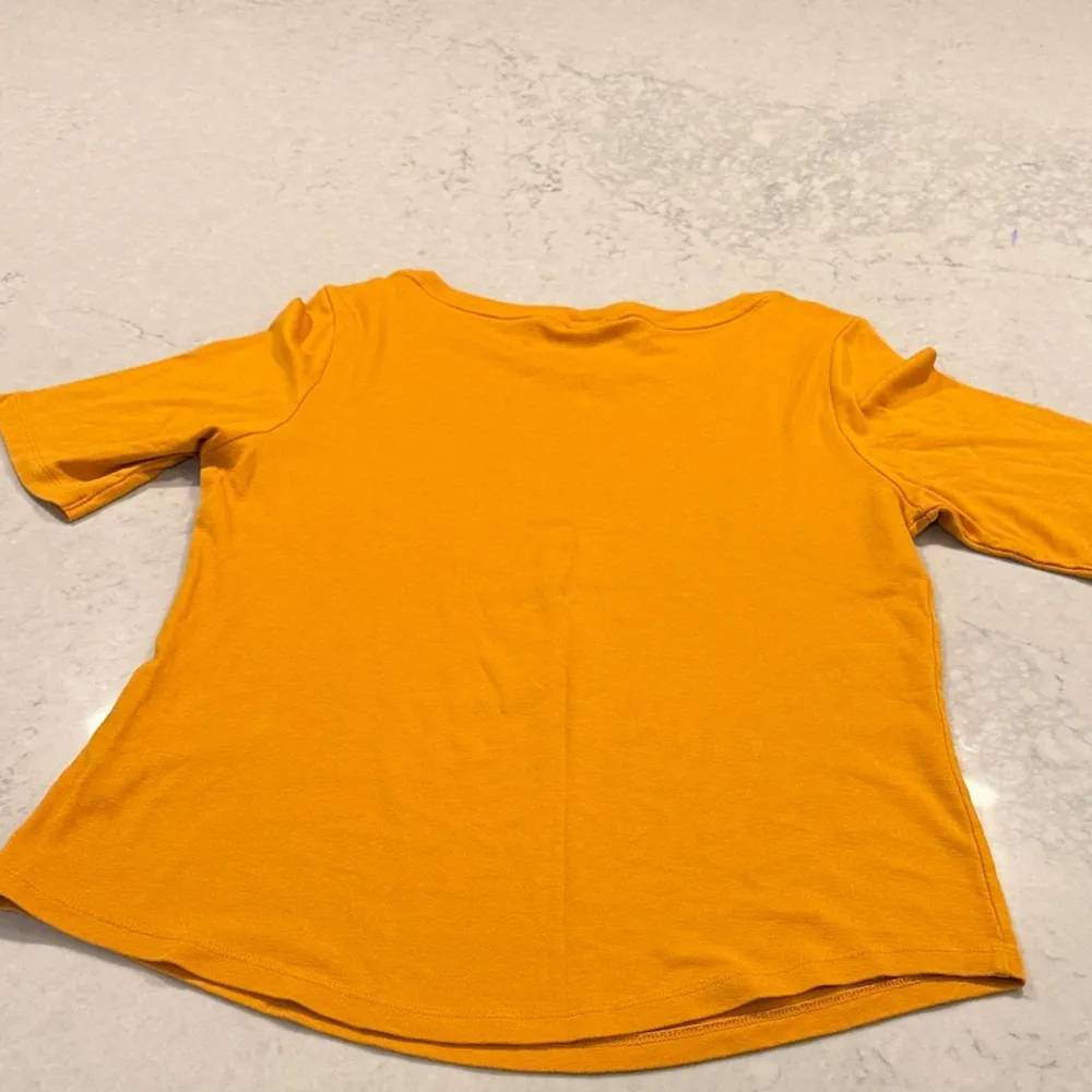 Sigrid Olsen Women's Mustard Shirt Sleeve Top size XL - Image 11
