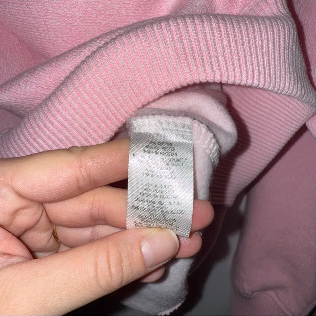 Key West Florida Super Soft Athletic Sweater‎ Sporty Quarter Zip Sweatshirt Pink Size M - Image 4