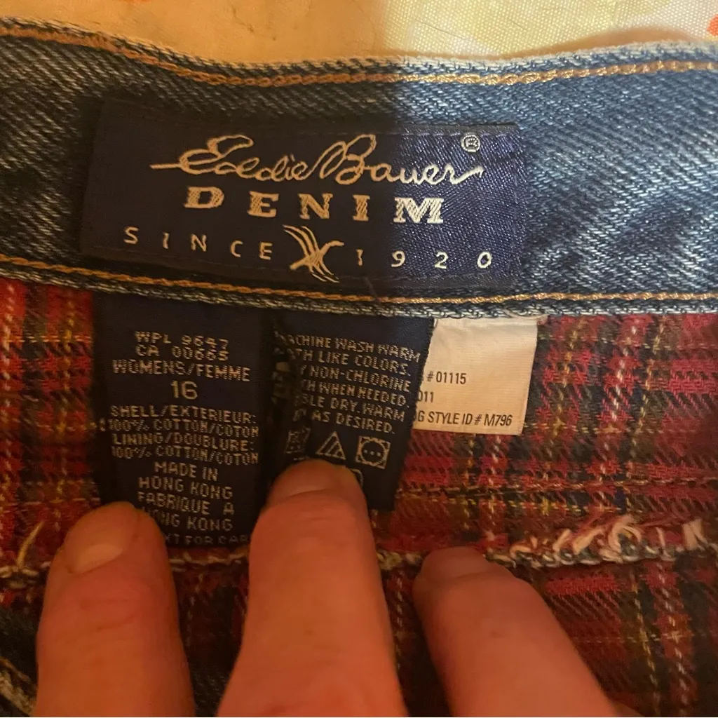 Vintage Eddie Bauer Flannel lined Women’s jeans - Image 4