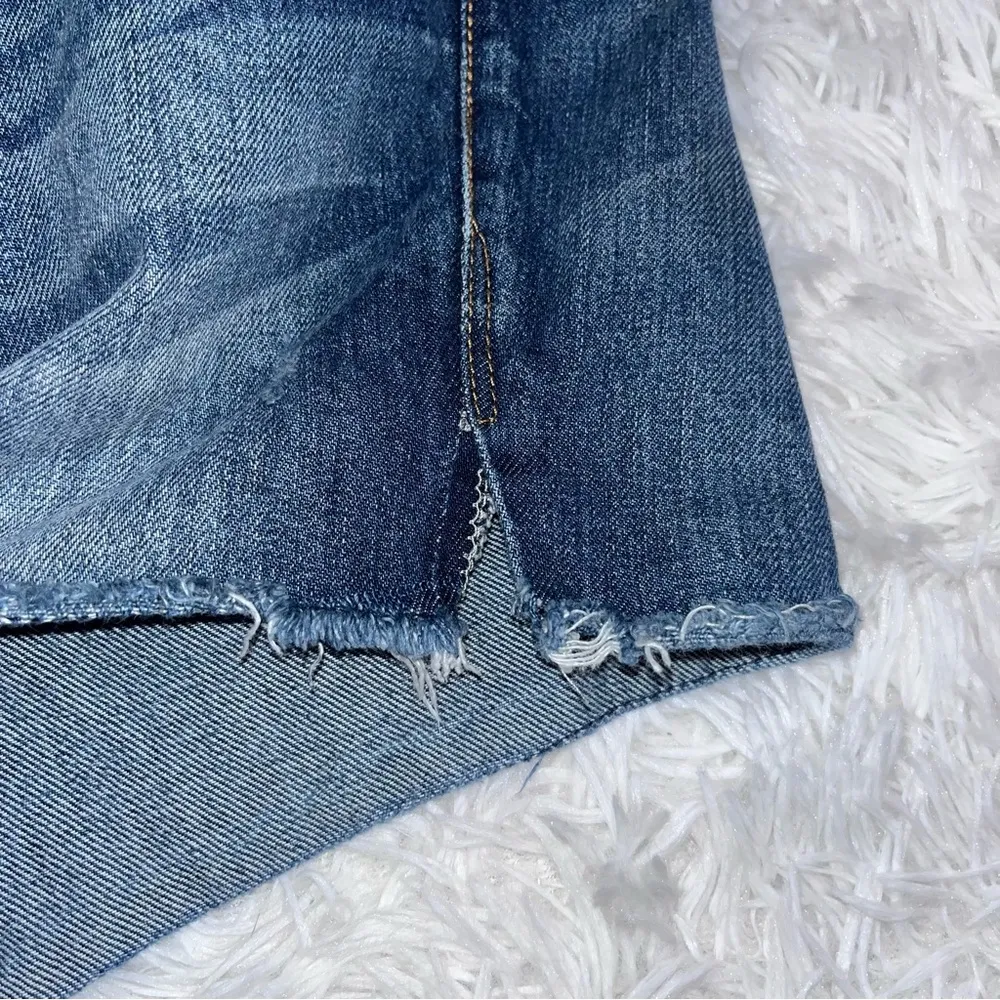 J. CREW Mid Rise Shortie Cutoff Blue Denim Jean Shorts 26 - Image 10