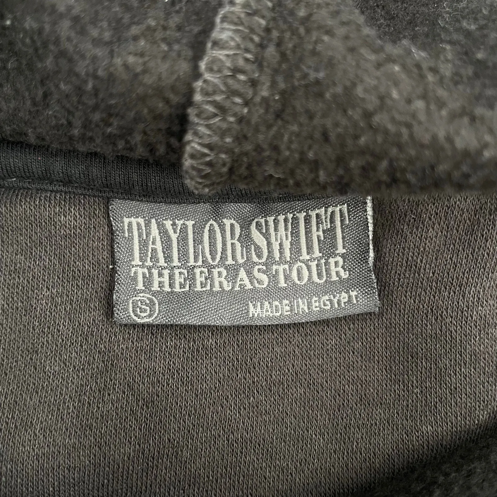 Taylor Swift Eras Tour Black Hoodie Concert Merch Faded Broken In Comfy Unisex S - Image 6