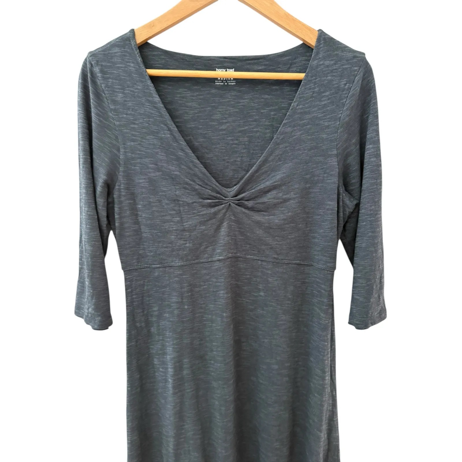 Horny Toad Rodalina Mini Dress Dark Heathered‎ Gray Size Medium - Image 6