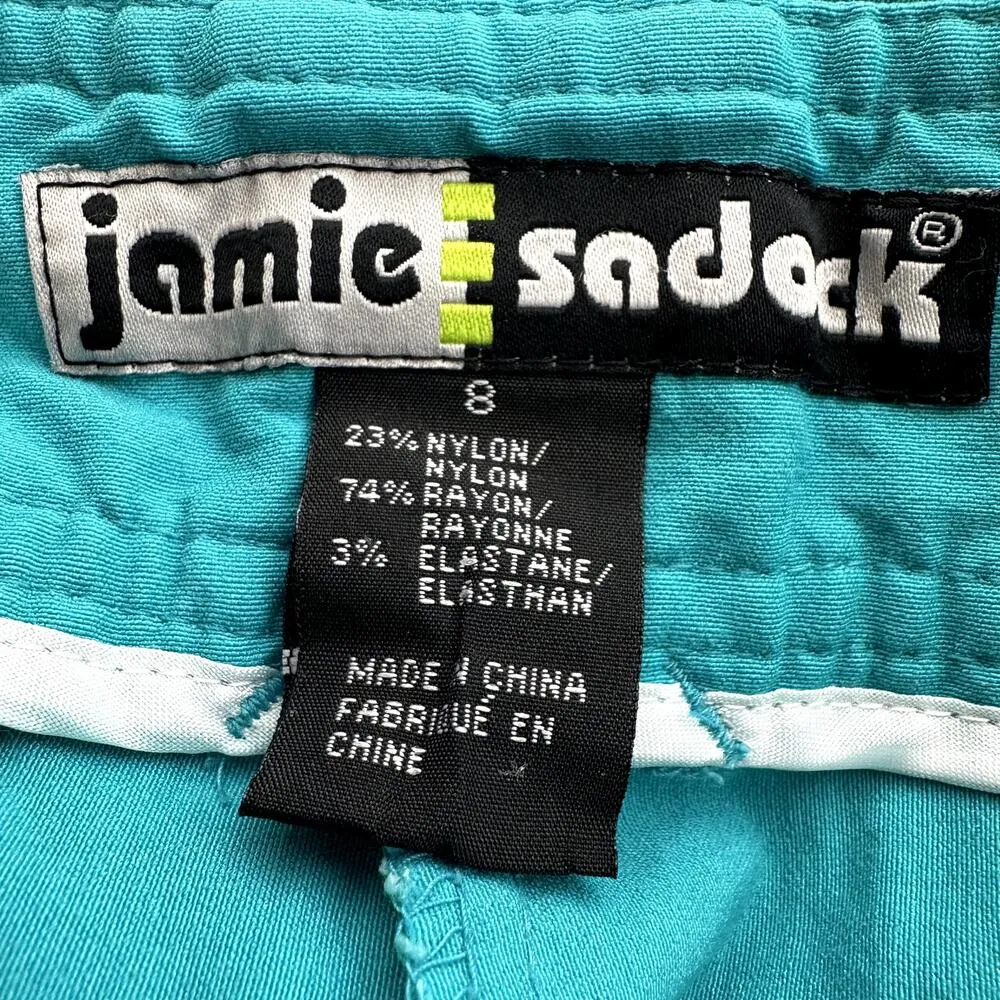 Jamie Sadock Golf Short Mid Length Zipper Pockets Mid Rise Athletic Blue 8 - Image 2