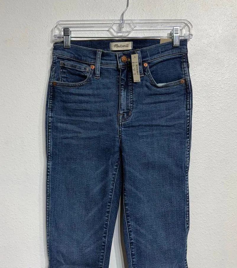 Madewell Blue 10" High-Rise Skinny Jeans Sz 24 NWT - Image 3