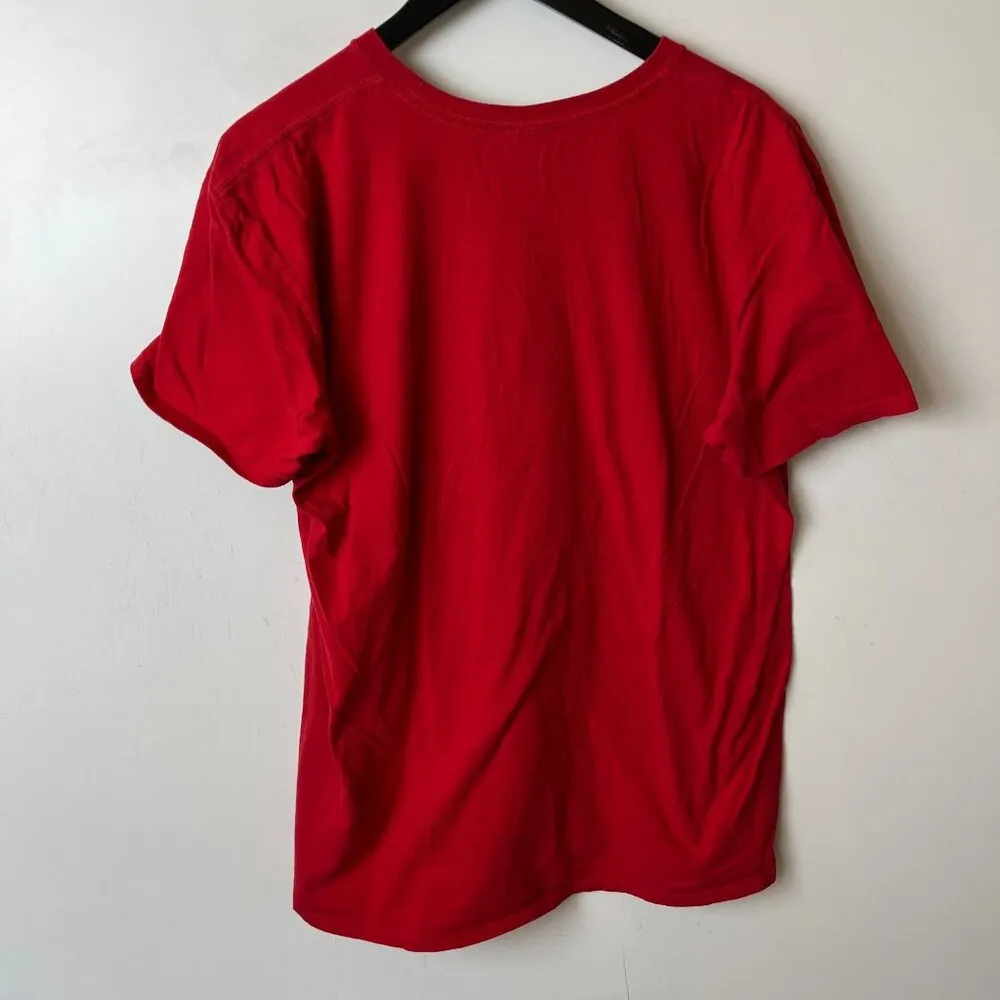 Freedom Christ Set Us Free Jesus T Shirt Red XL Extra Large Statement Cotton - Image 10