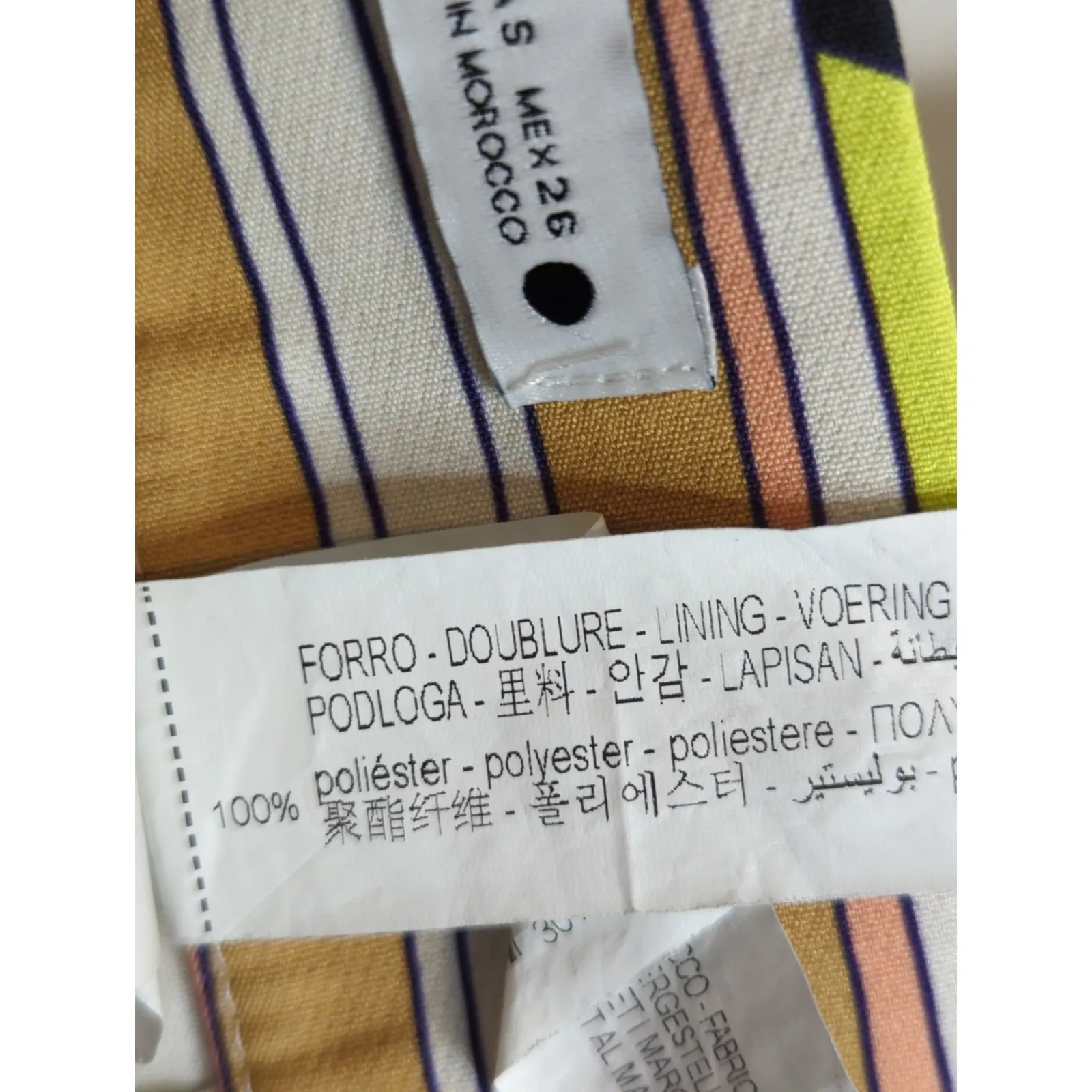 Zara Multicoloured Printed Shorts Women's Small High Waisted Colorful Spring‎ - Image 8