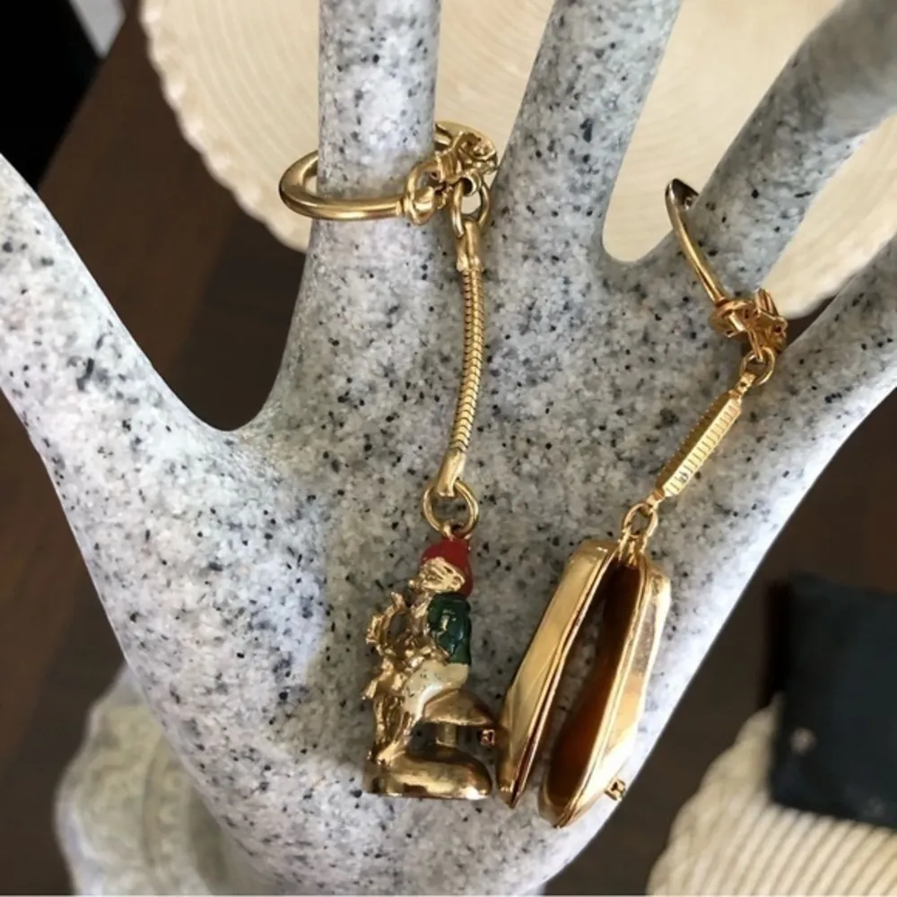 Vintage Keychain Bundle Ballet Slippers Gnome - Image 2