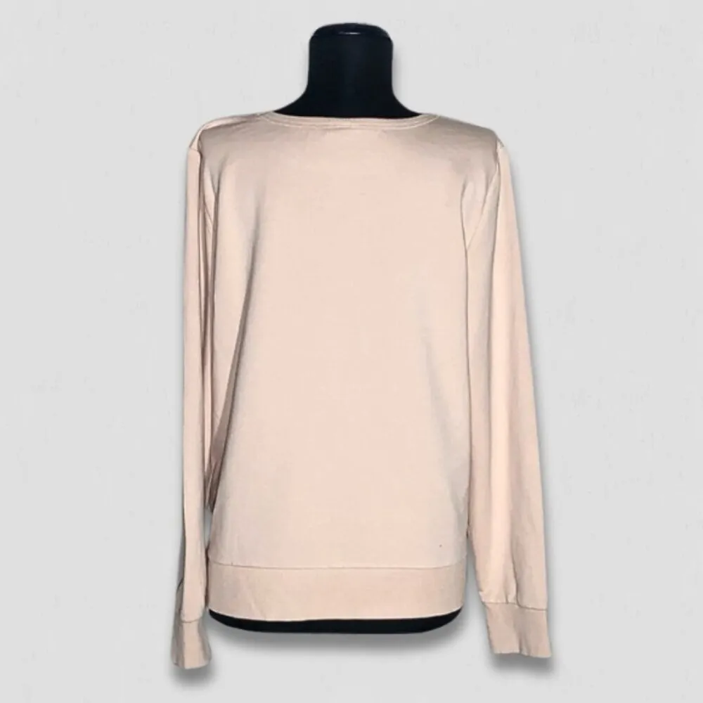 Torrid Pullover Sweatshirt Beaded Long Sleeves Pink 0X - Image 3