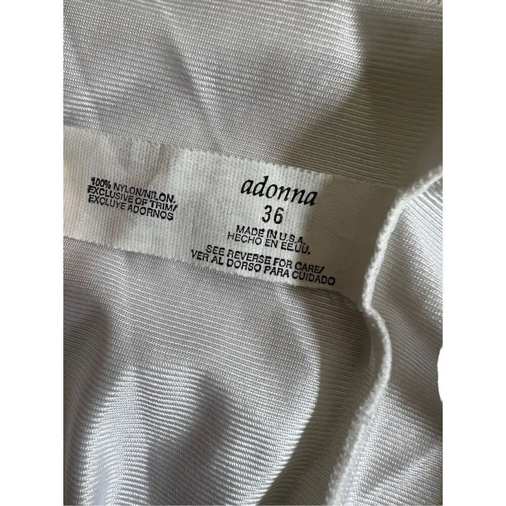 Addona Striped Lace Trimmed Adjustable cami Tank size S - Image 4