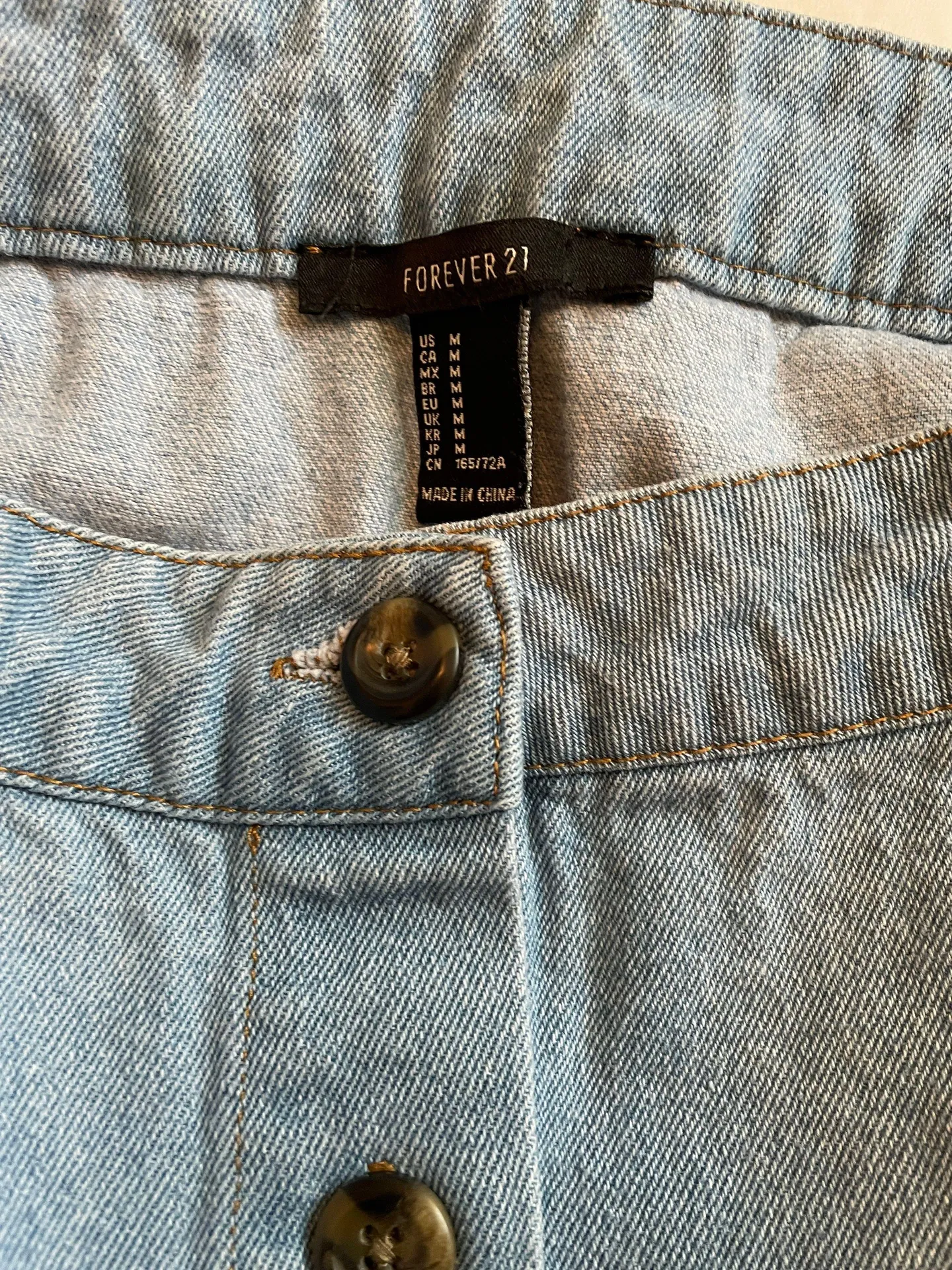 Demin Mini Skirt - Image 4