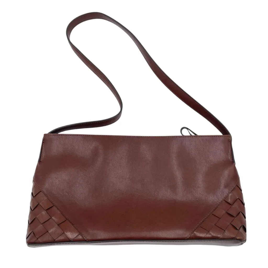 Vintage Nine West Woven Faux Leather Slim Shoulder Bag Purse Bohemian 90s Y2K - Image 3