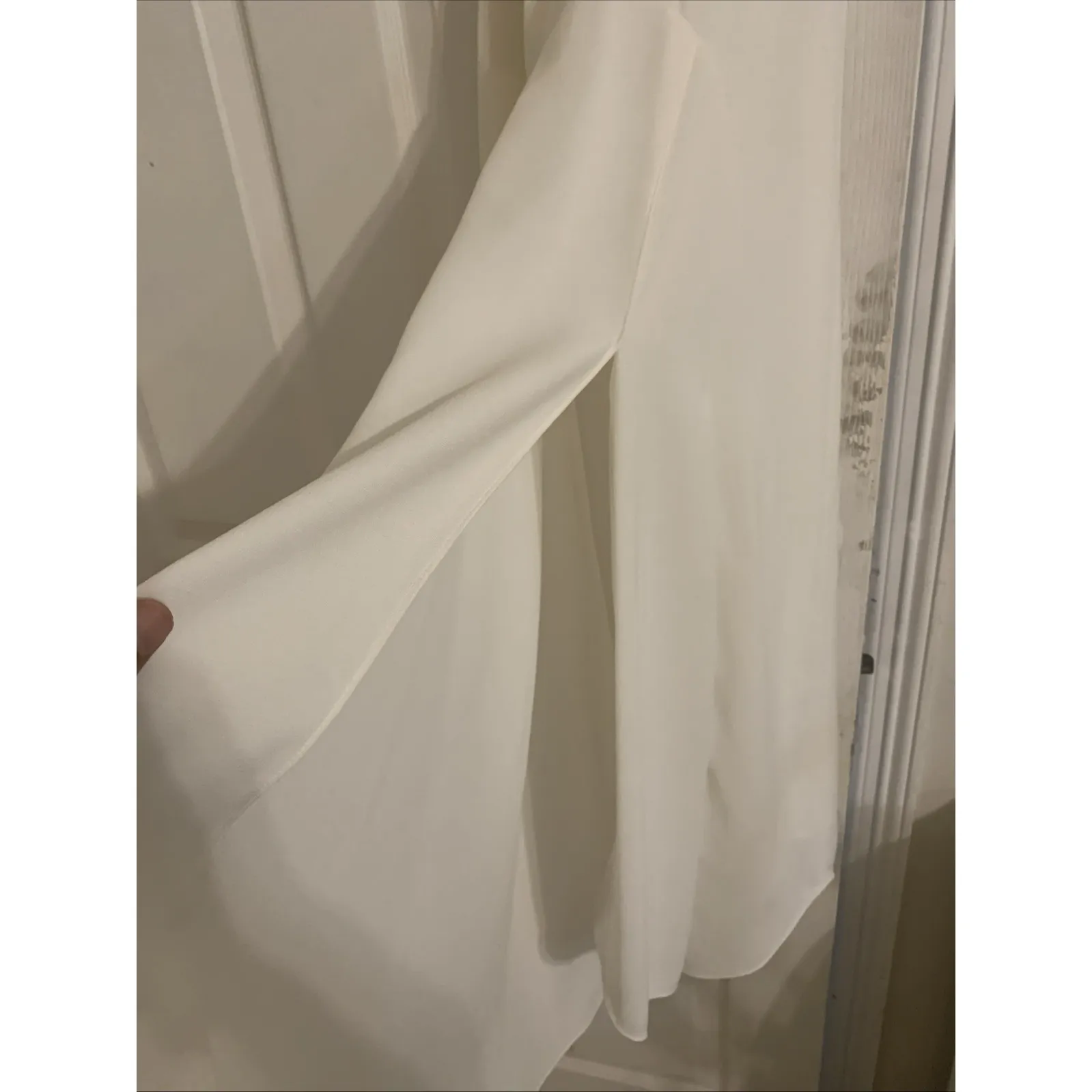 Halston Heritage white dress, size 0, open on one side - Image 3