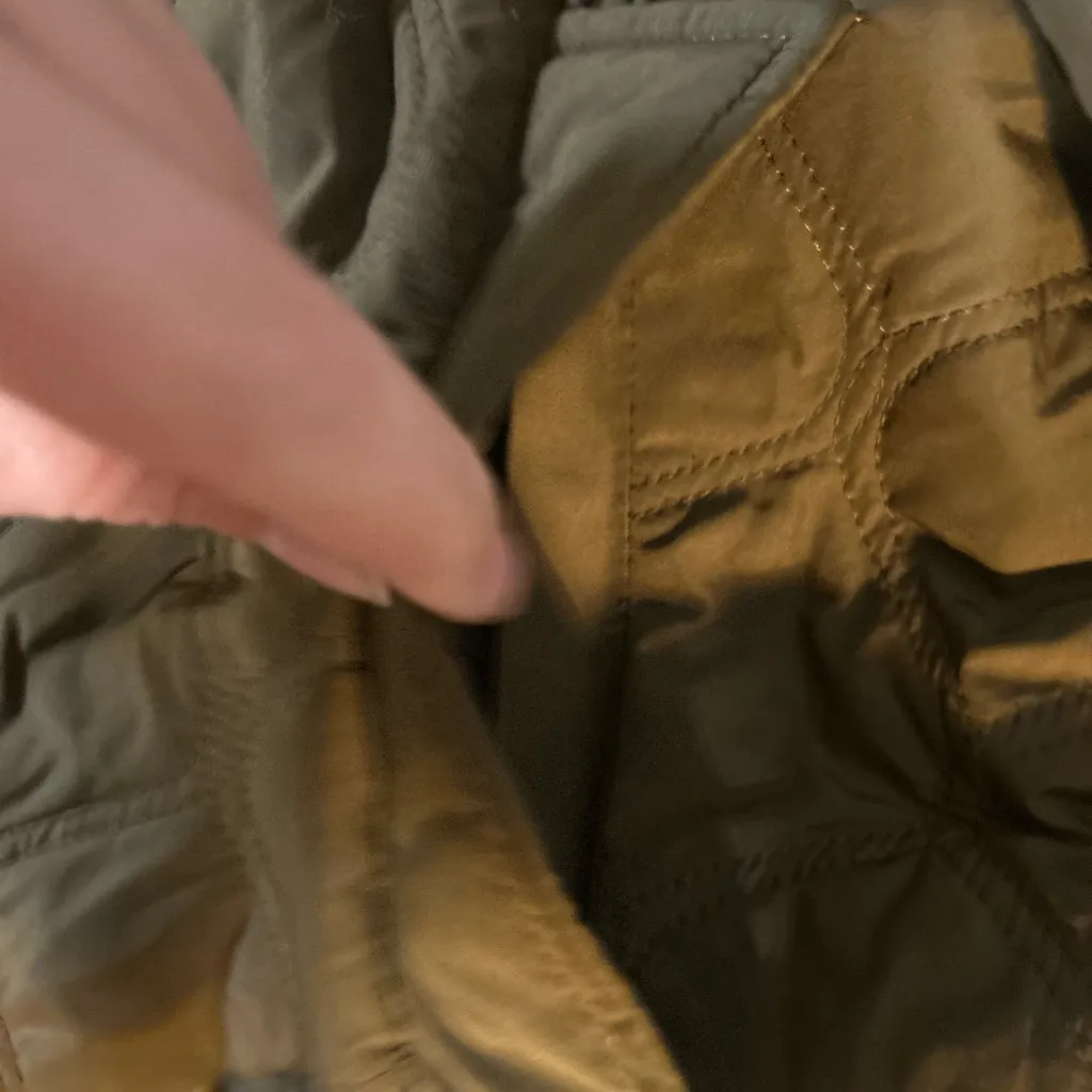 Talbots Quilted Puffer Jacket - Moss Green | Size 1X - Image 10