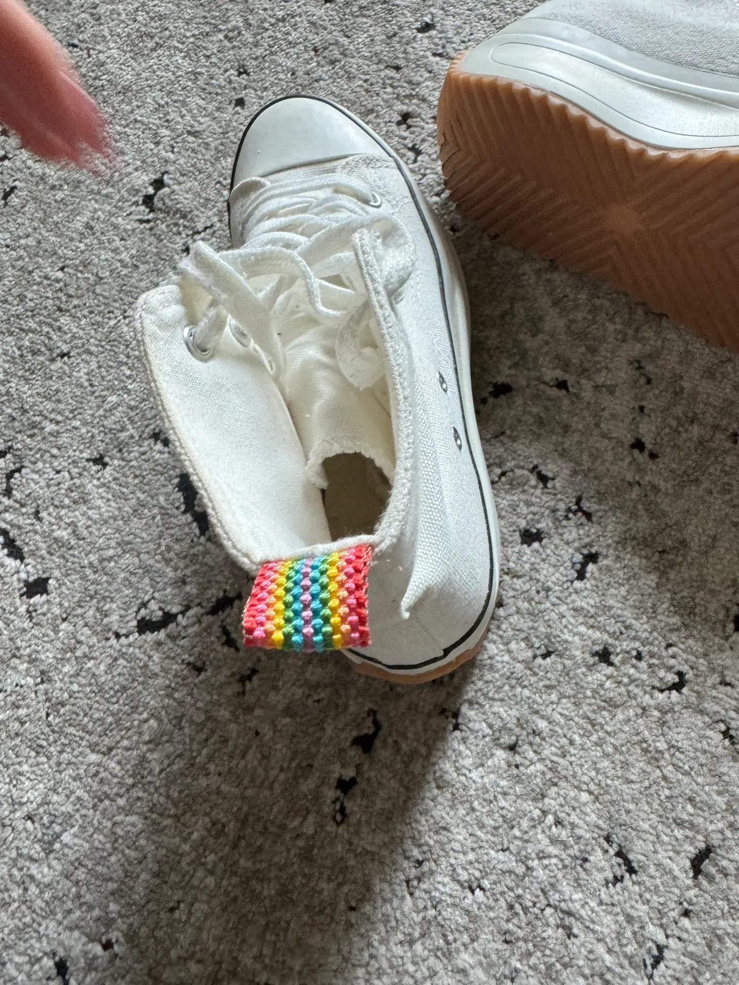 Madden Girl White Platform Sneakers - Image 6