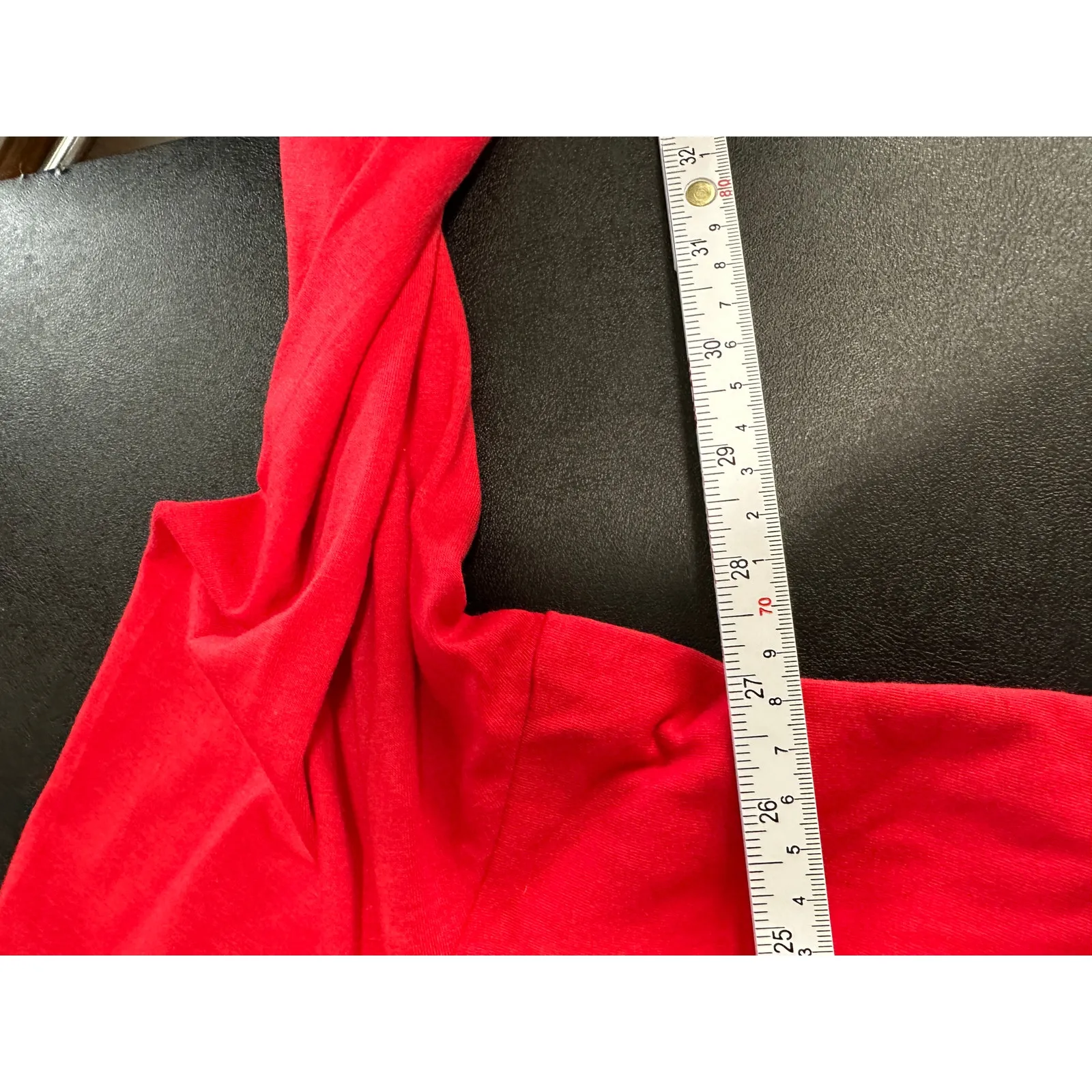 Blair‎ Women's Red Graphic Printed Built-in Cardigan Blouse Top Shirt Size 3XL - Image 9