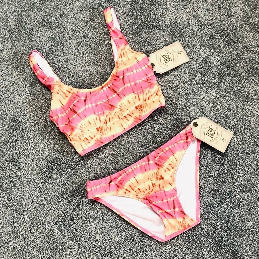 NWT True Craft Tie Dye Midkini and Tankini 3 Pieces Mix and Match size Small - Image 10