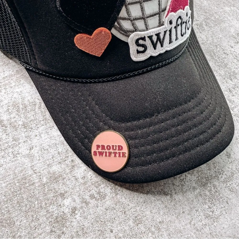 Custom Swiftie Black Trucker Hat - Image 3