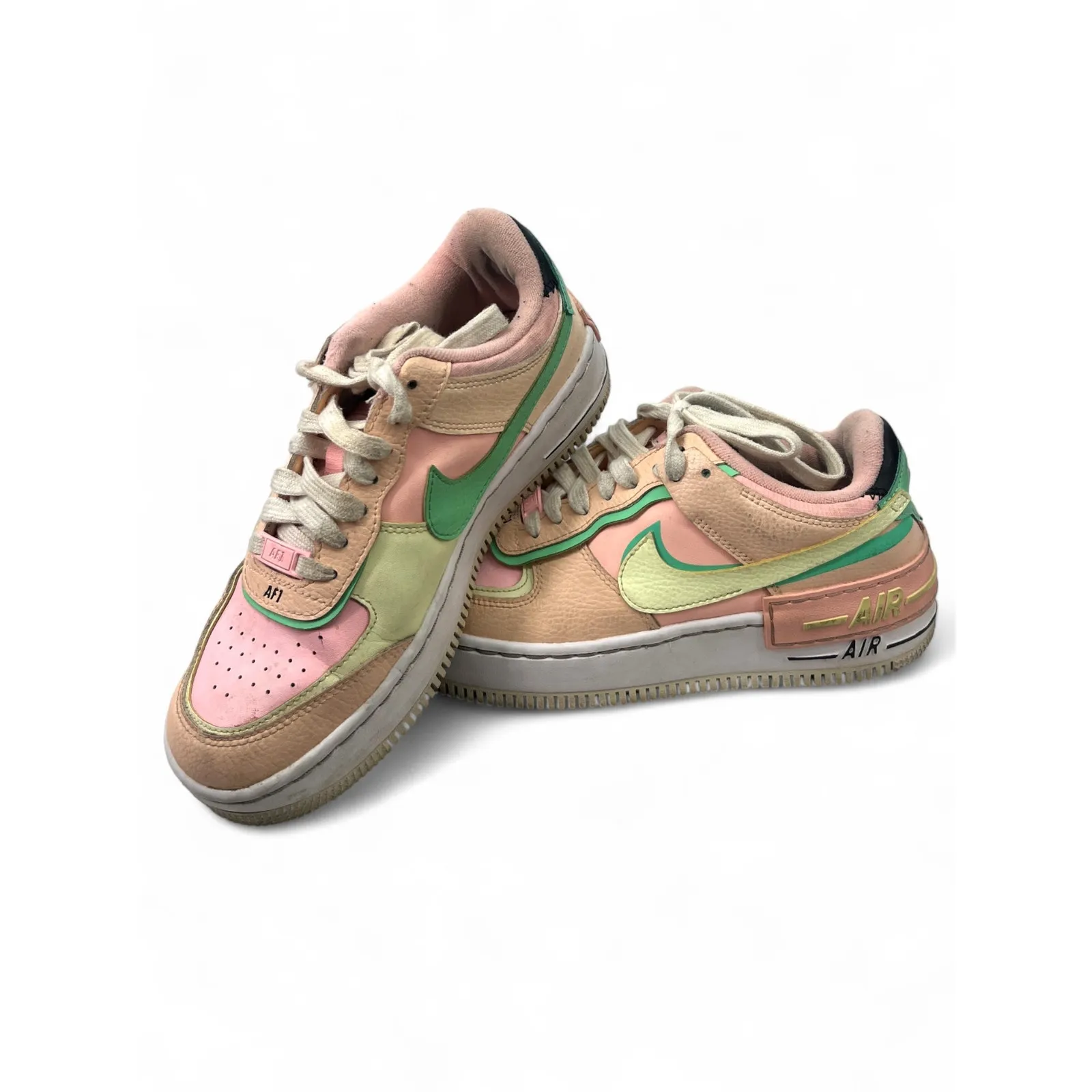 Nike Air Force 1 7.5 Sneakers Runners Pastel Arctic Punch Women's  (CU8591-601) - Image 3