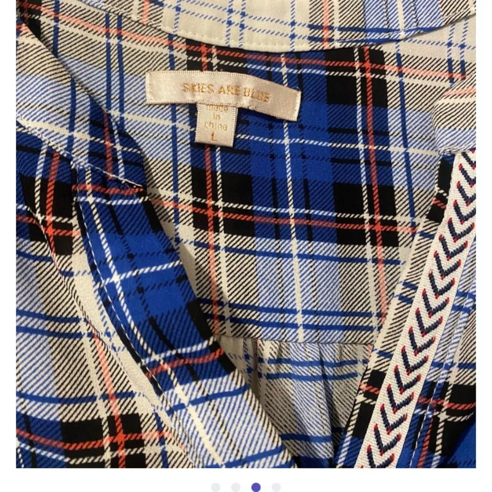 skies are blue flannel blouse - Image 3