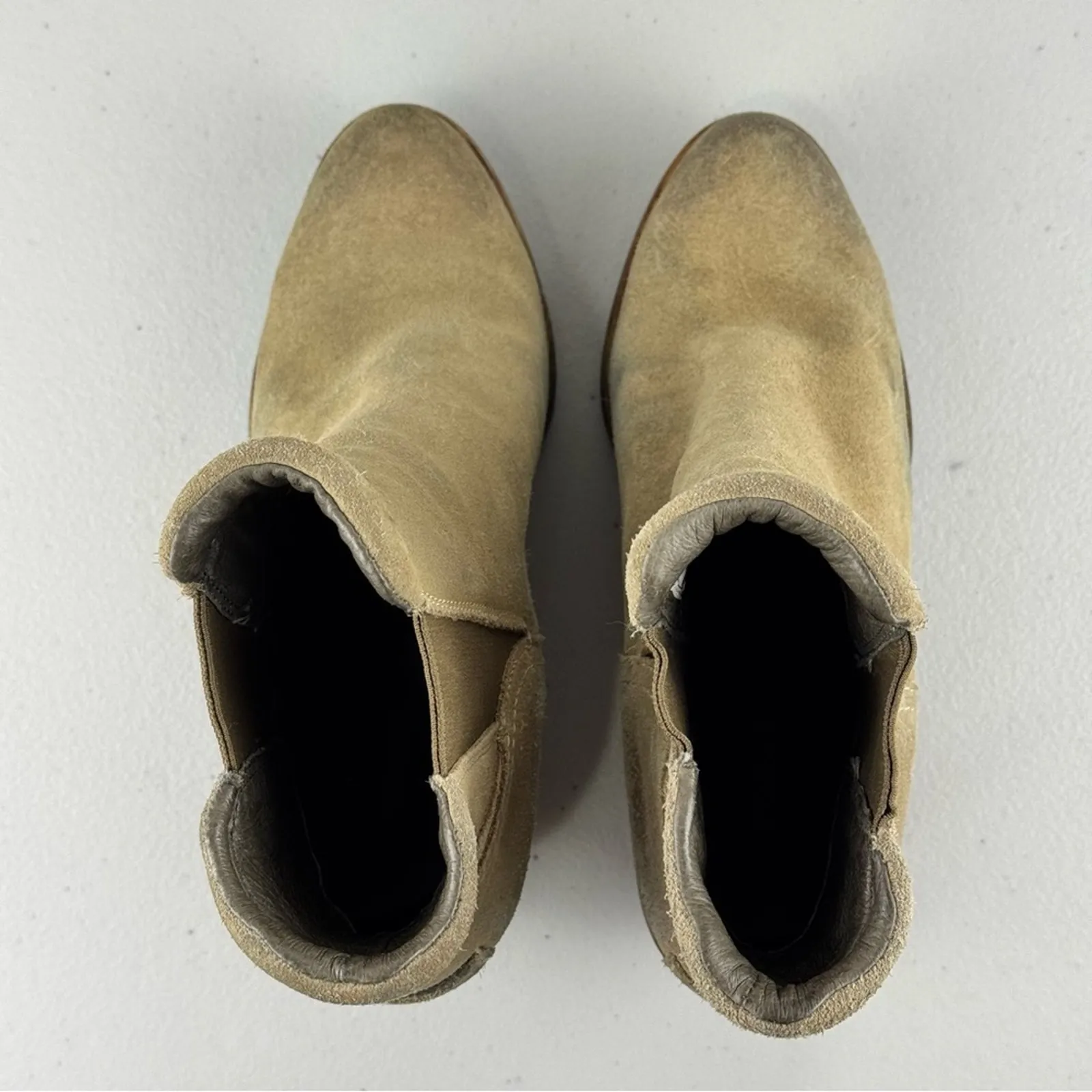 Sorel After Hours Chelsea Boot Tan Suede Wedge Ankle Boots Women’s Size 7 EUR 38 - Image 13