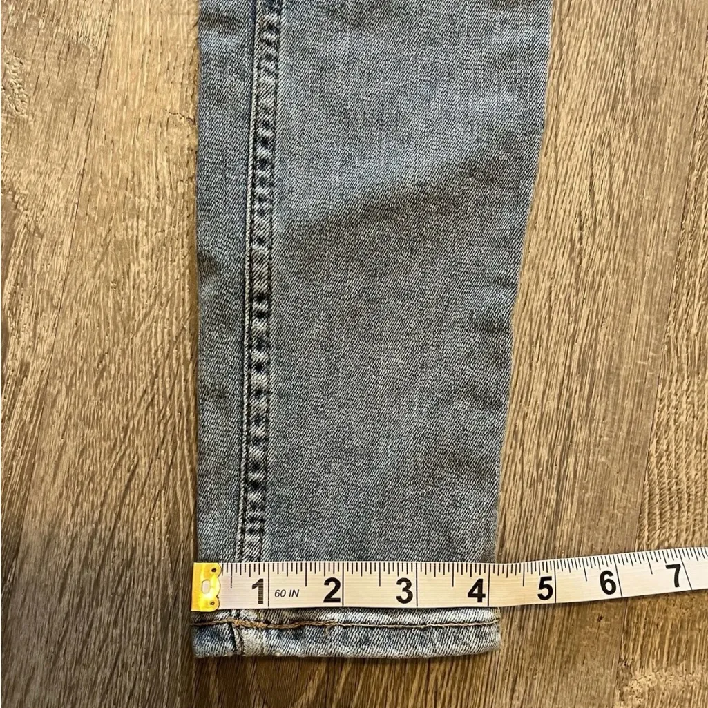Free People Skinny Jeans Womens Size 25R Denim Boho Mid Rise Festival Stretch - Image 5