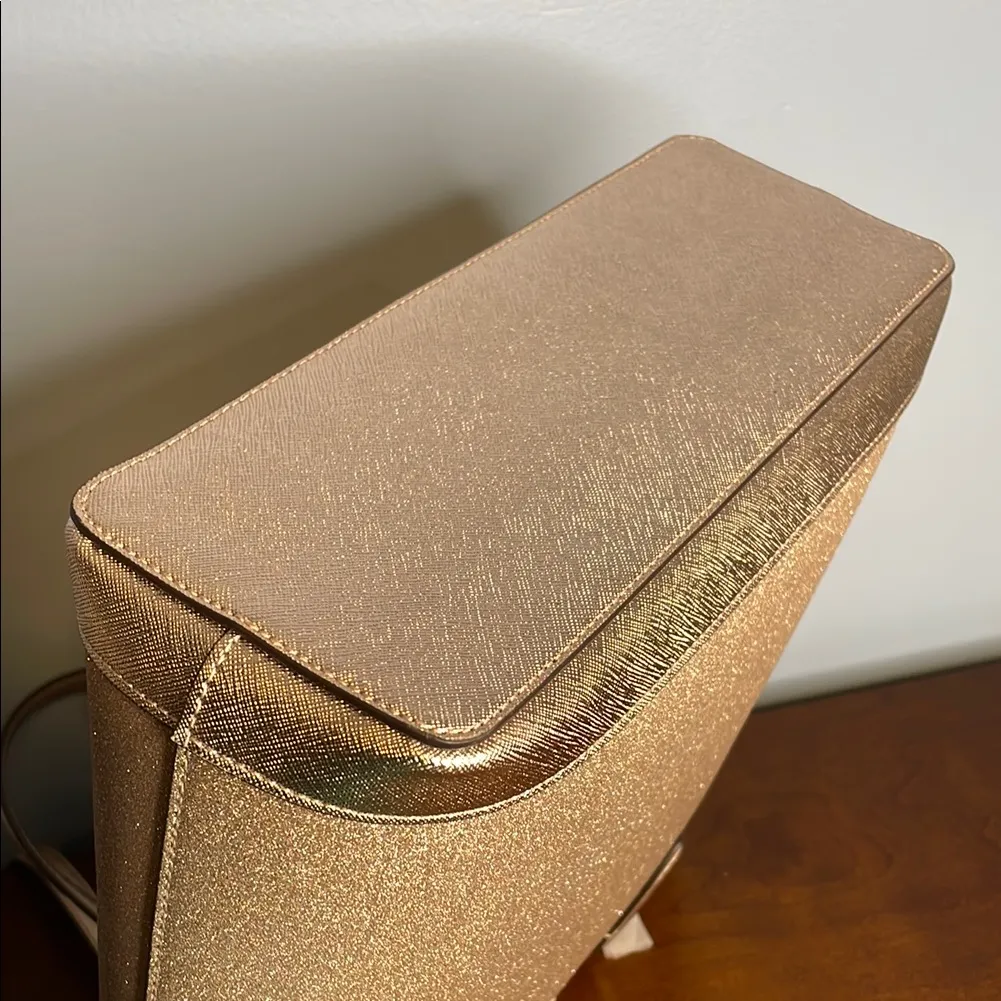 Kate Spade Glittery Rose Gold Shoulder Bag NWT - Image 8