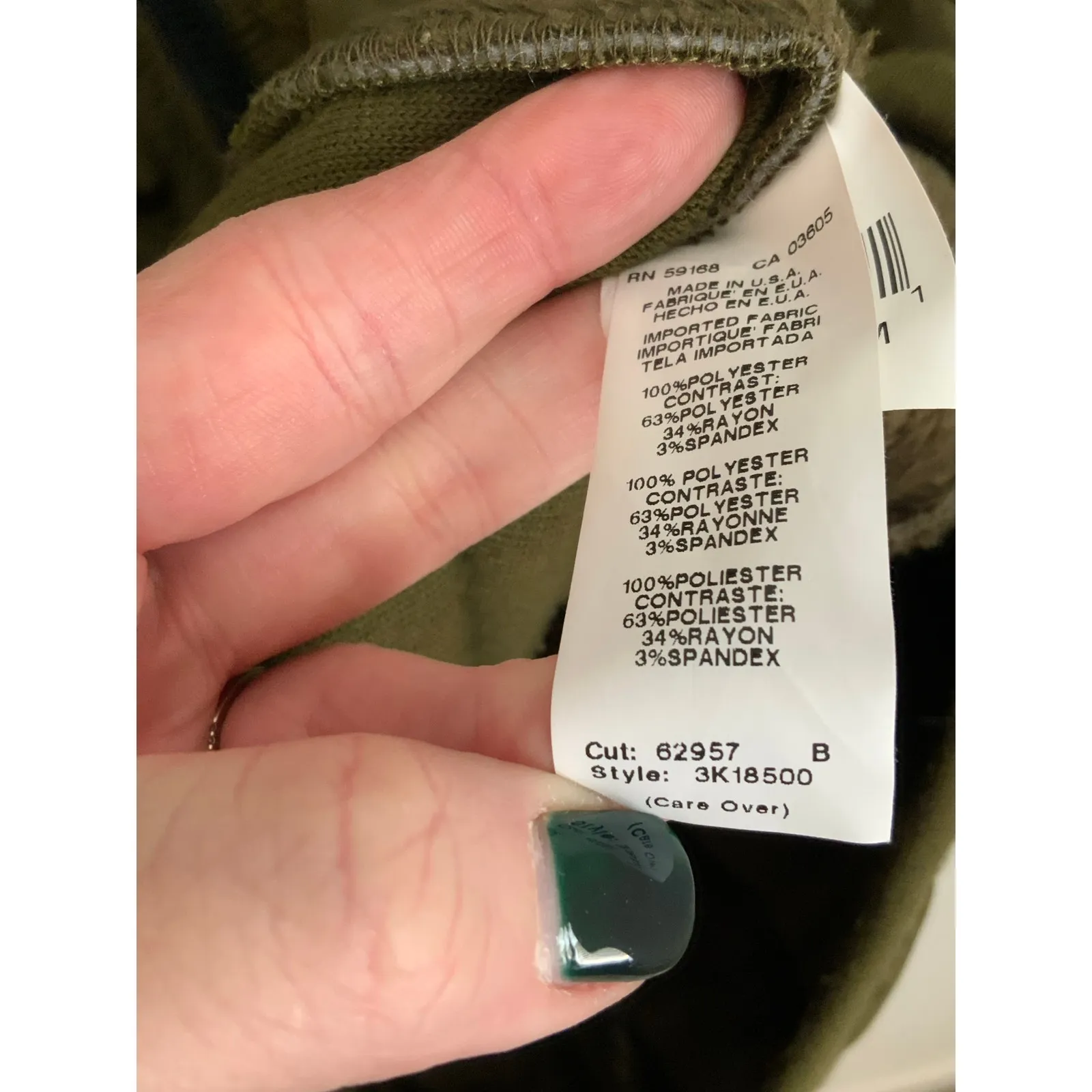 Karen by Karen Kane Quited vest size medium Green - Image 3