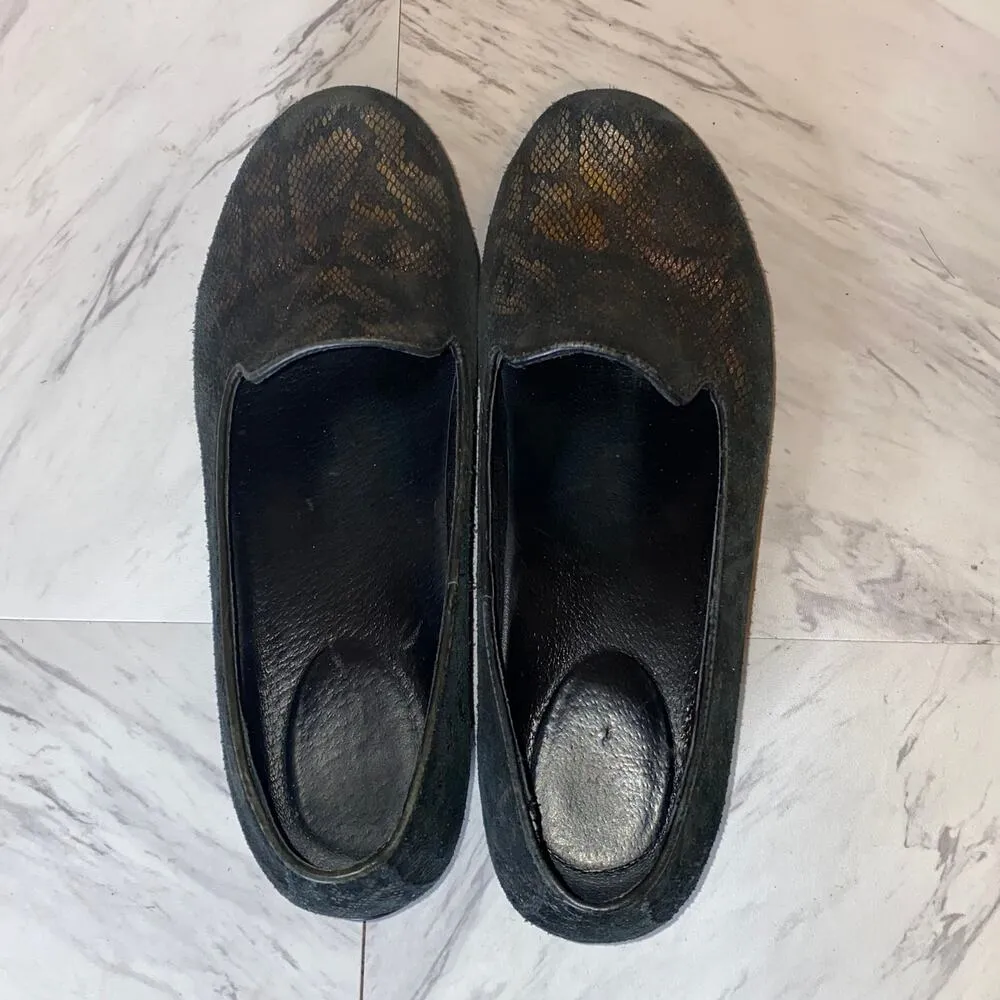 Dansko Metallic Bronze Olivia Snake Flats Size 40 / 10 - Image 7