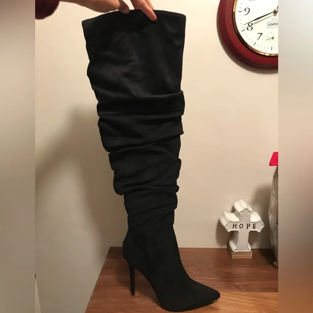 The weekend Ruched Over the knee boots in black size 9.5 W - Image 7