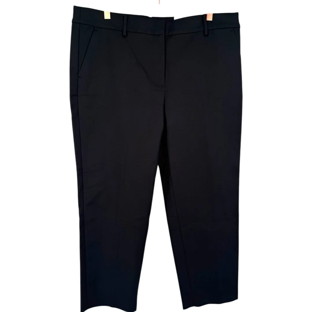 NWT LOFT Women's Riviera Slim Black Ankle Pants Size 14 Career Office Casual - Image 5