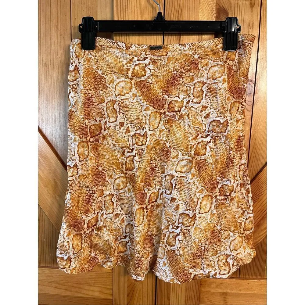 Billabong x Sincerely Jules Womens Mini Skirt Sz 31 Short & Free Snakeskin print - Image 3