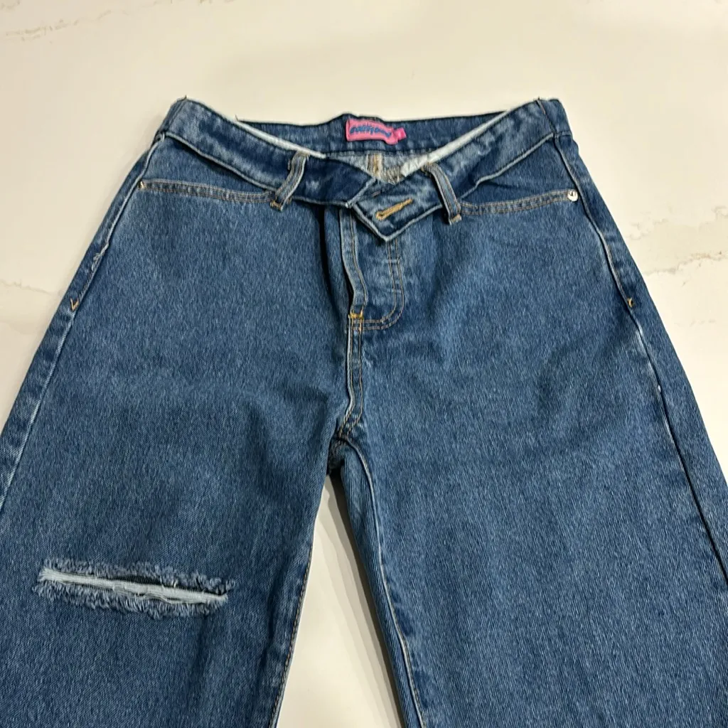Edikted Raquel Folded Jeans - Image 8