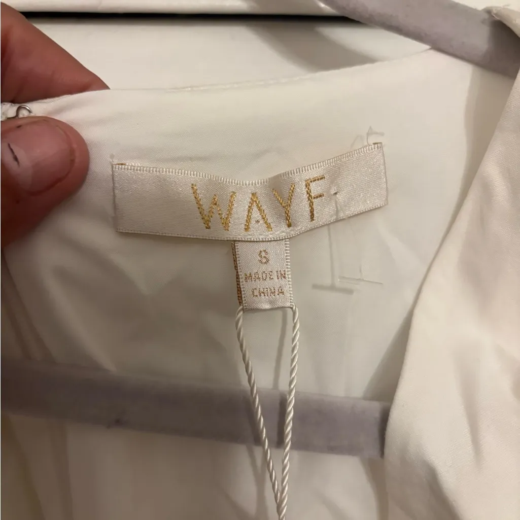 NWT WAYF Peggy Cutout Puff Sleeve Midi Dress small - Image 3