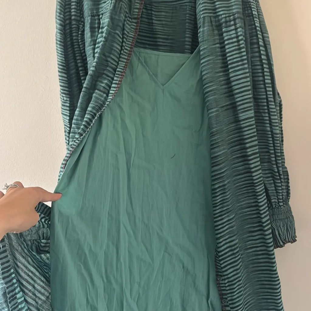 ULLA JOHNSON Fiora striped cotton-voile midi dress, Size 8, $498 - Image 14