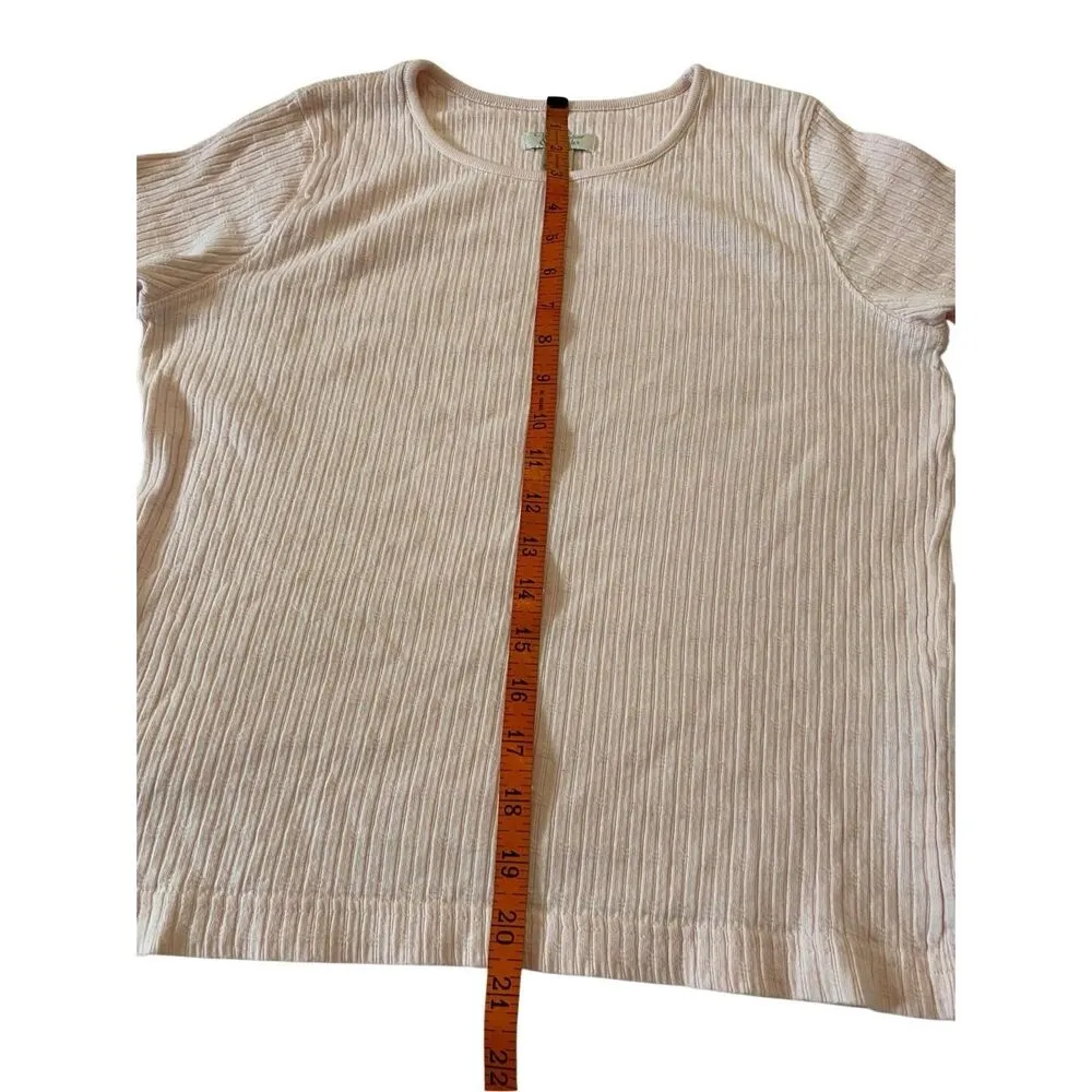 Christopher And Banks Textured T Shirt Work Office Workwear Size Medium Classic - Image 8