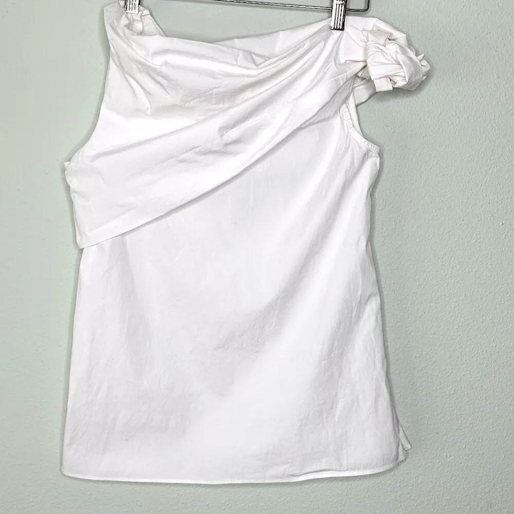 Monse Off The Shoulder Top in White Size 6 - Image 8