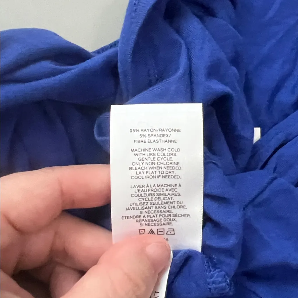 Express Twist Front Tank Top Royal Blue Size XS NWT - Image 6