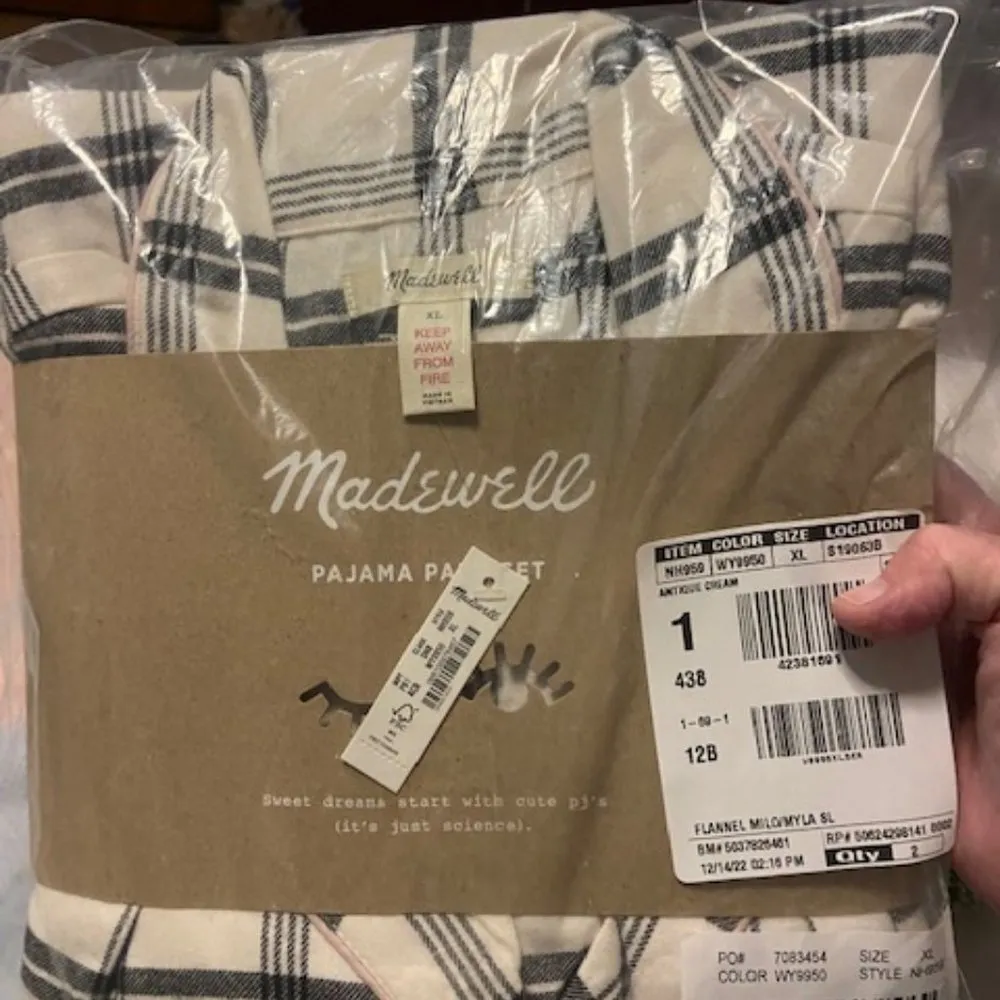 ✨❤️HOST PICK ❤️✨ NWT Madewell Flannel Pajama Set - Image 2