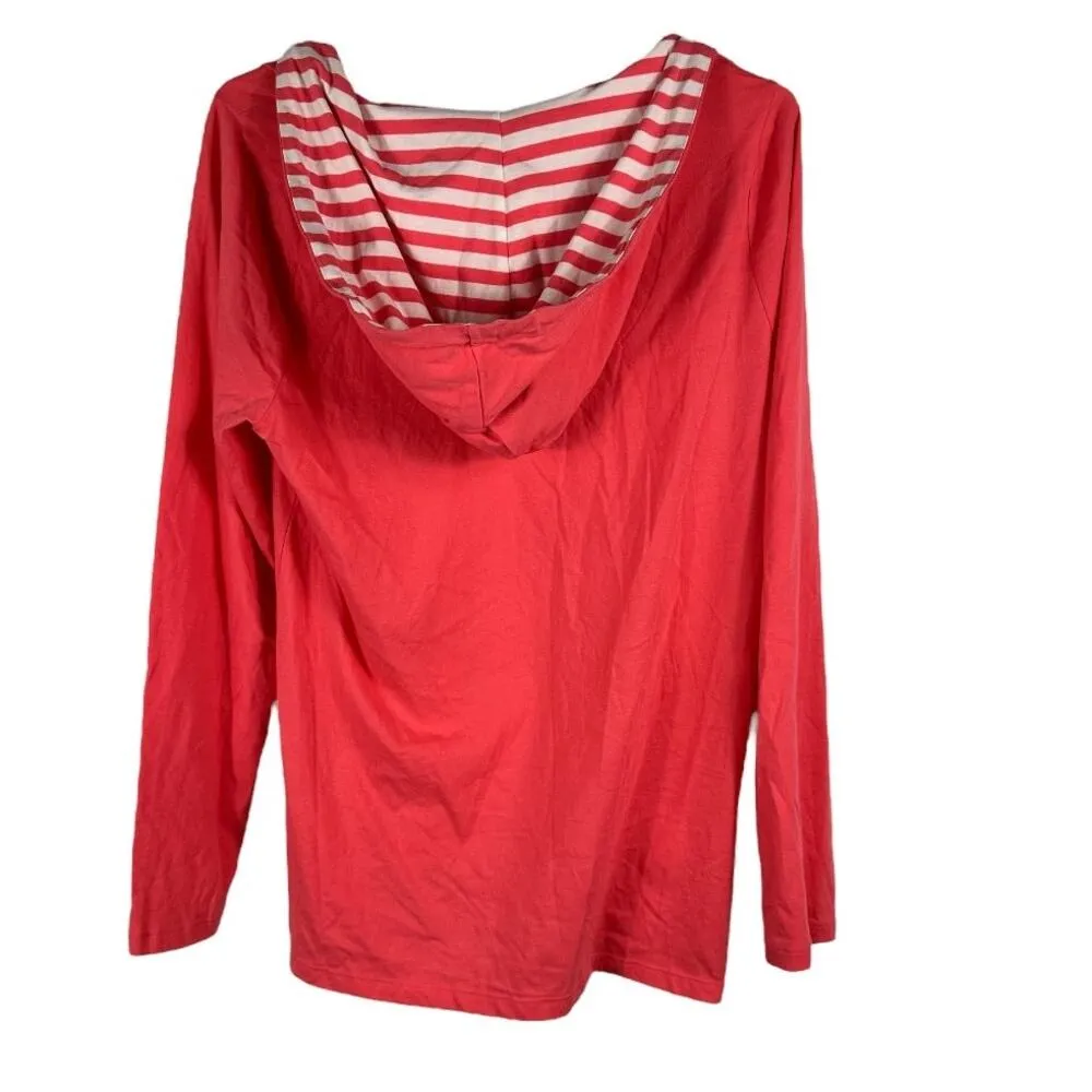 Sonoma Coral Soft Long Sleeve Hoodie Medium - Image 2