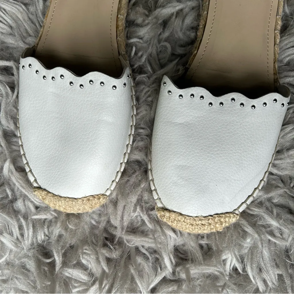 Marc Fisher Jarquis white studded espadrille sandals women’s shoe size 8.5 - Image 3